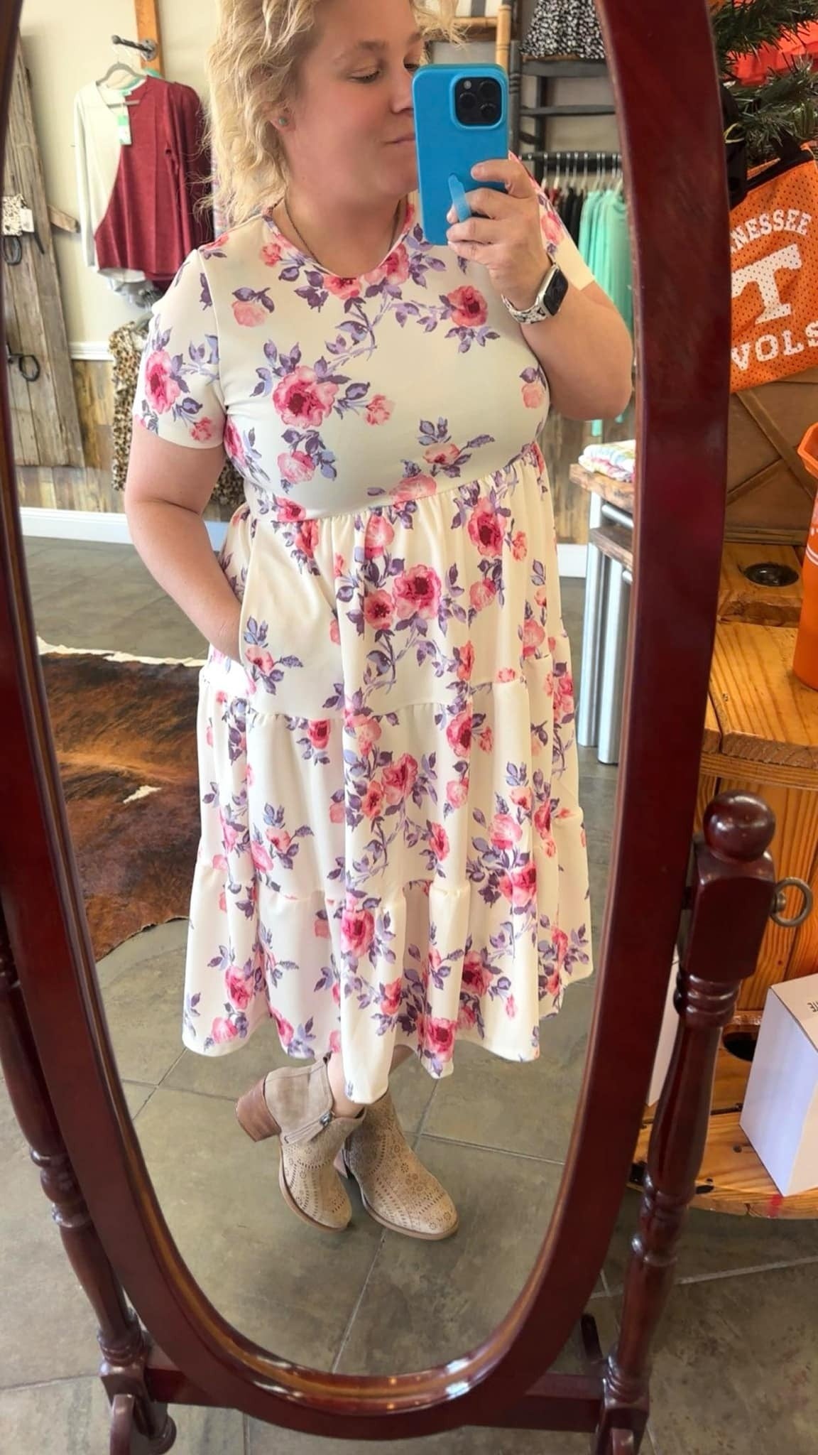 Ashley Floral Lined Dress