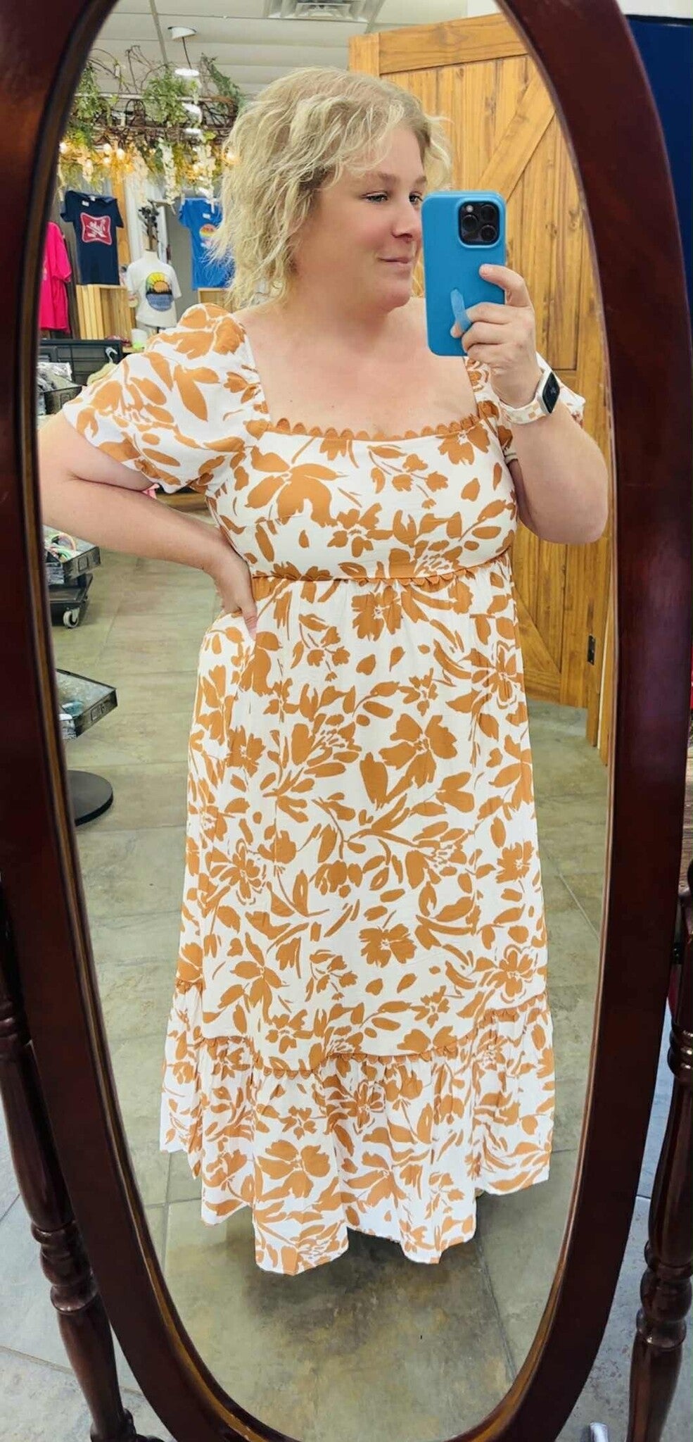 Casey Burnt Orange Dress