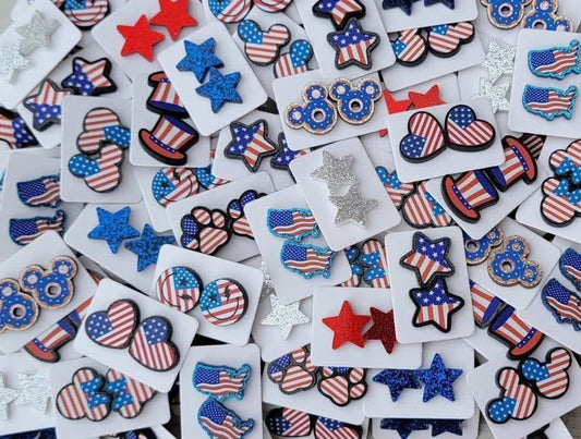 Patriotic Stud Earrings