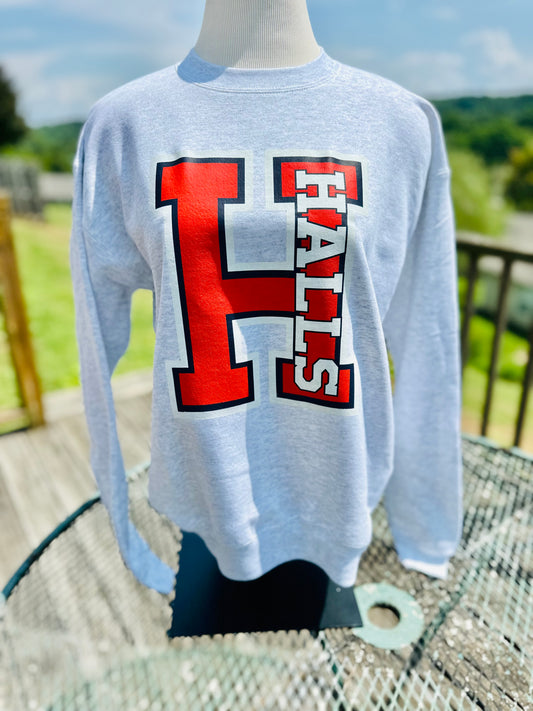 Halls "H" Ash Grey Sweatshirt