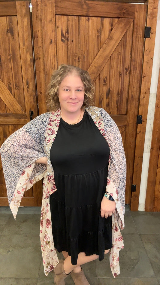 Hayley Natural Mix Kimono