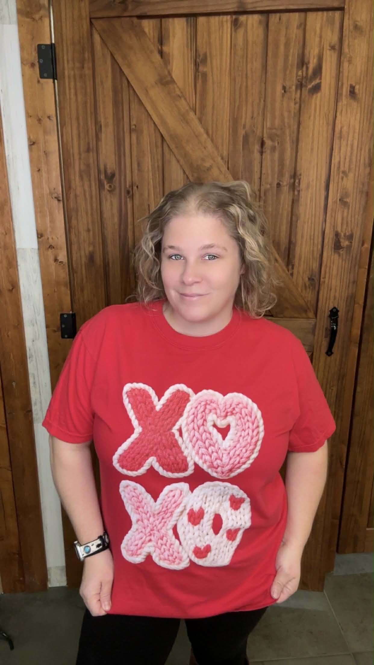 XOXO Faux Yarn Comfort Colors Tshirt