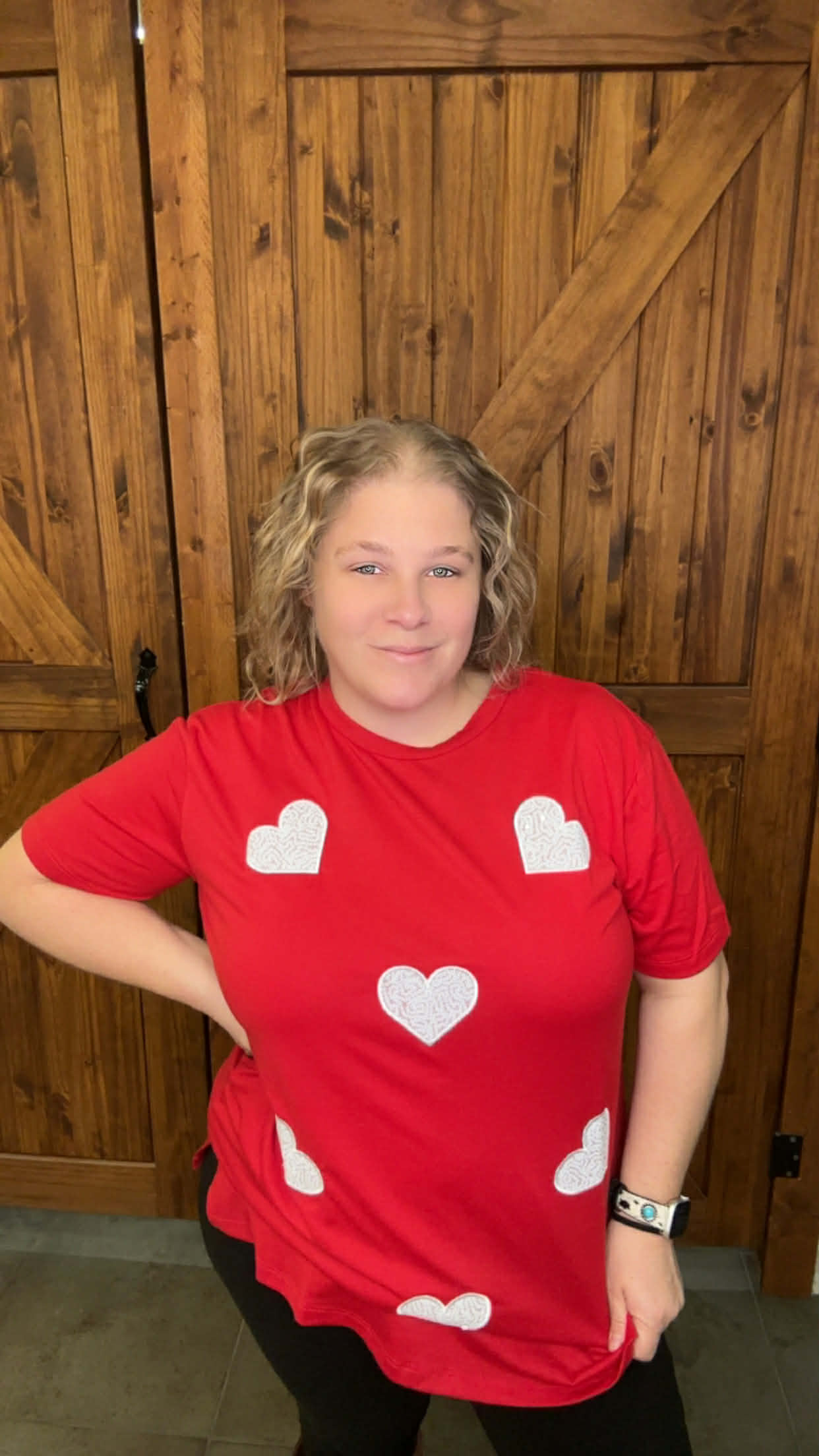 Sequin Heart Valentine's Top