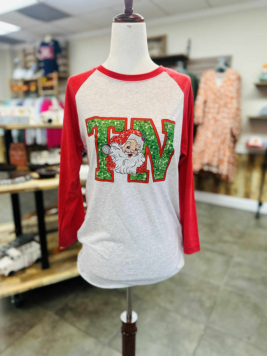 TN Santa 3/4 Tshirt