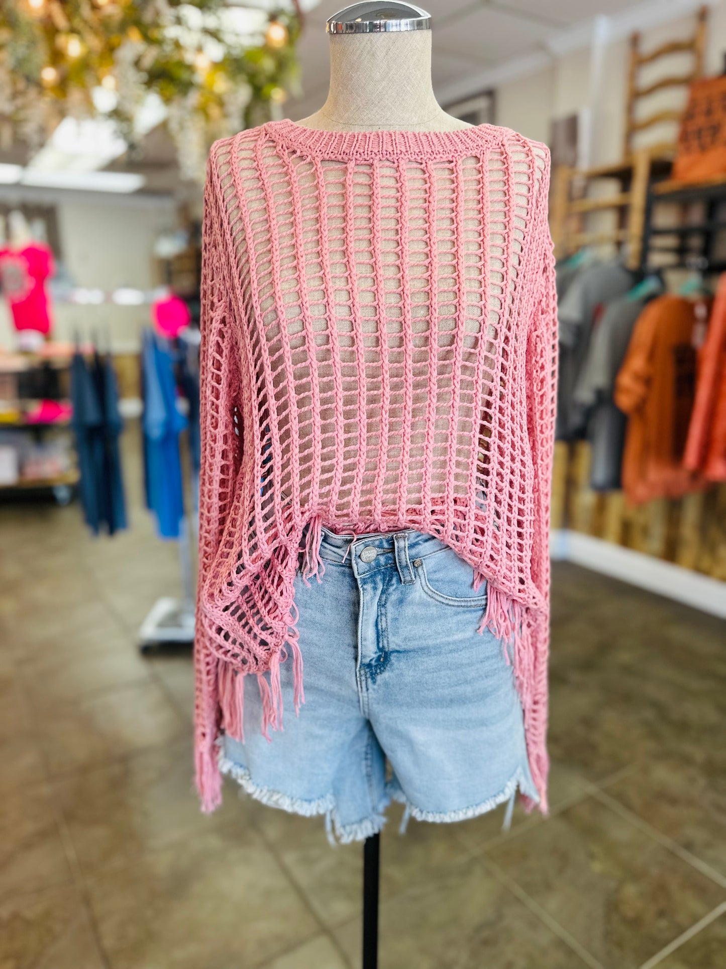 Beachside Breeze Top- Blush