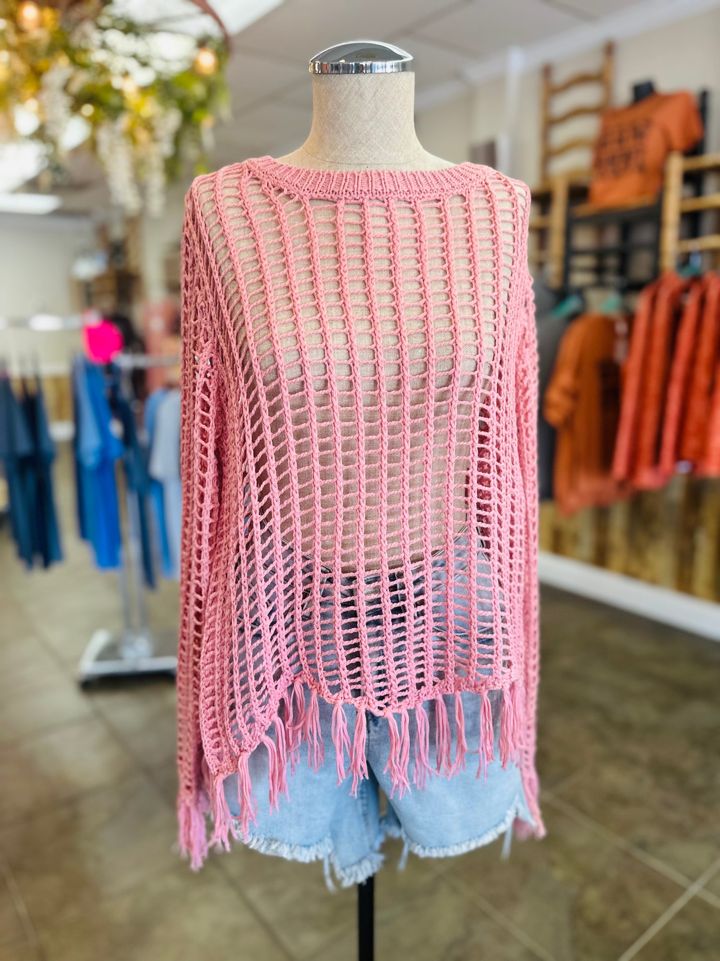 Beachside Breeze Top- Blush