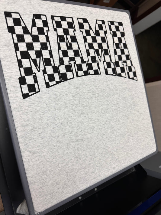 Mama Checkered Tshirt
