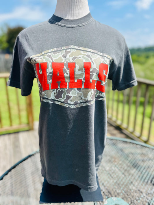 Pepper Grey Halls Camo Tshirt