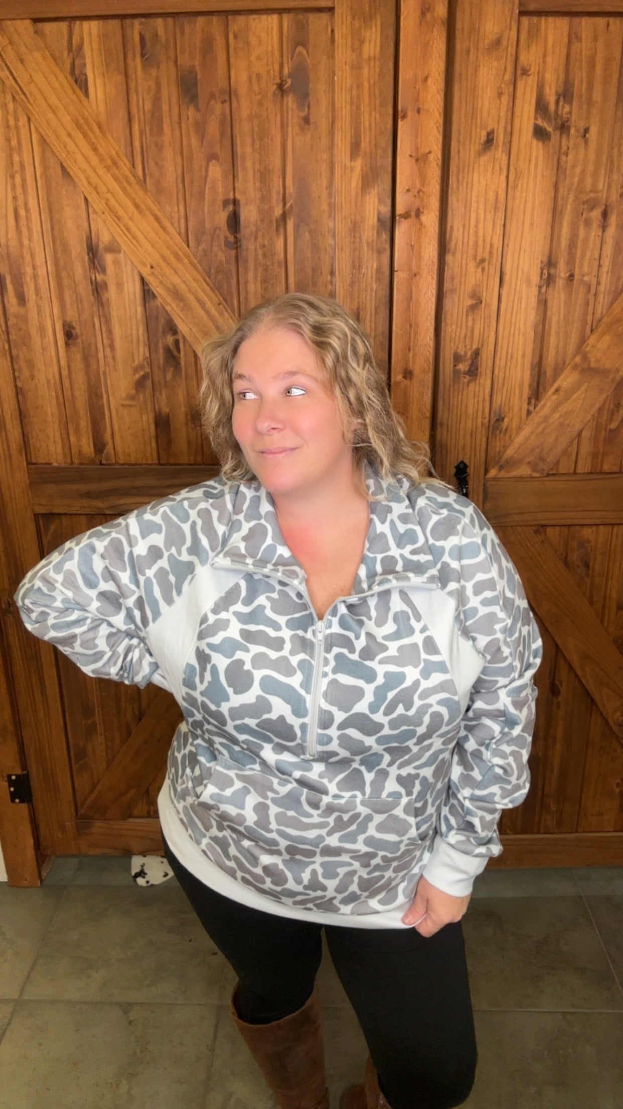 Nothing in My Way Camo Pullover