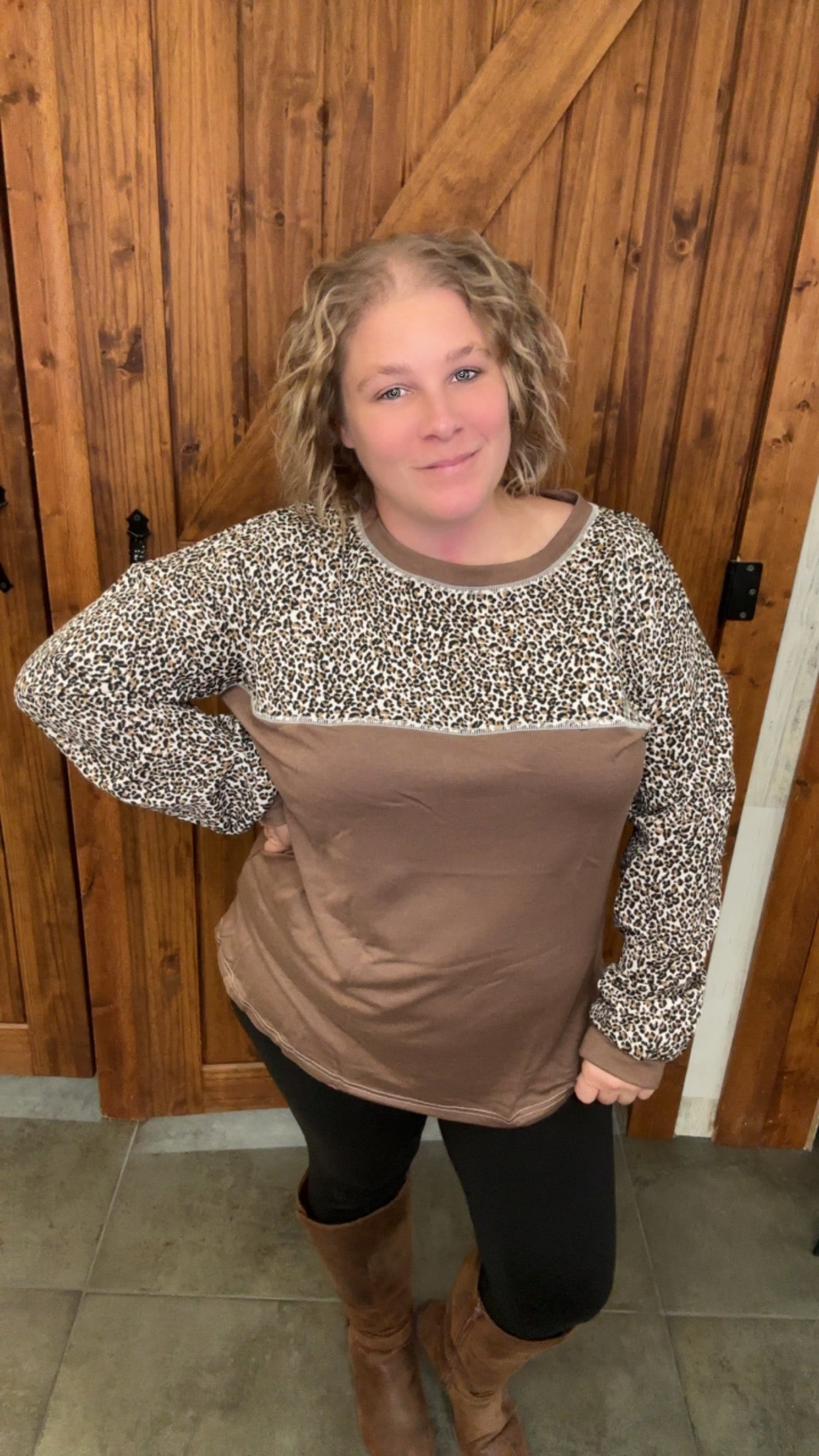 Coco Leopard Print Top