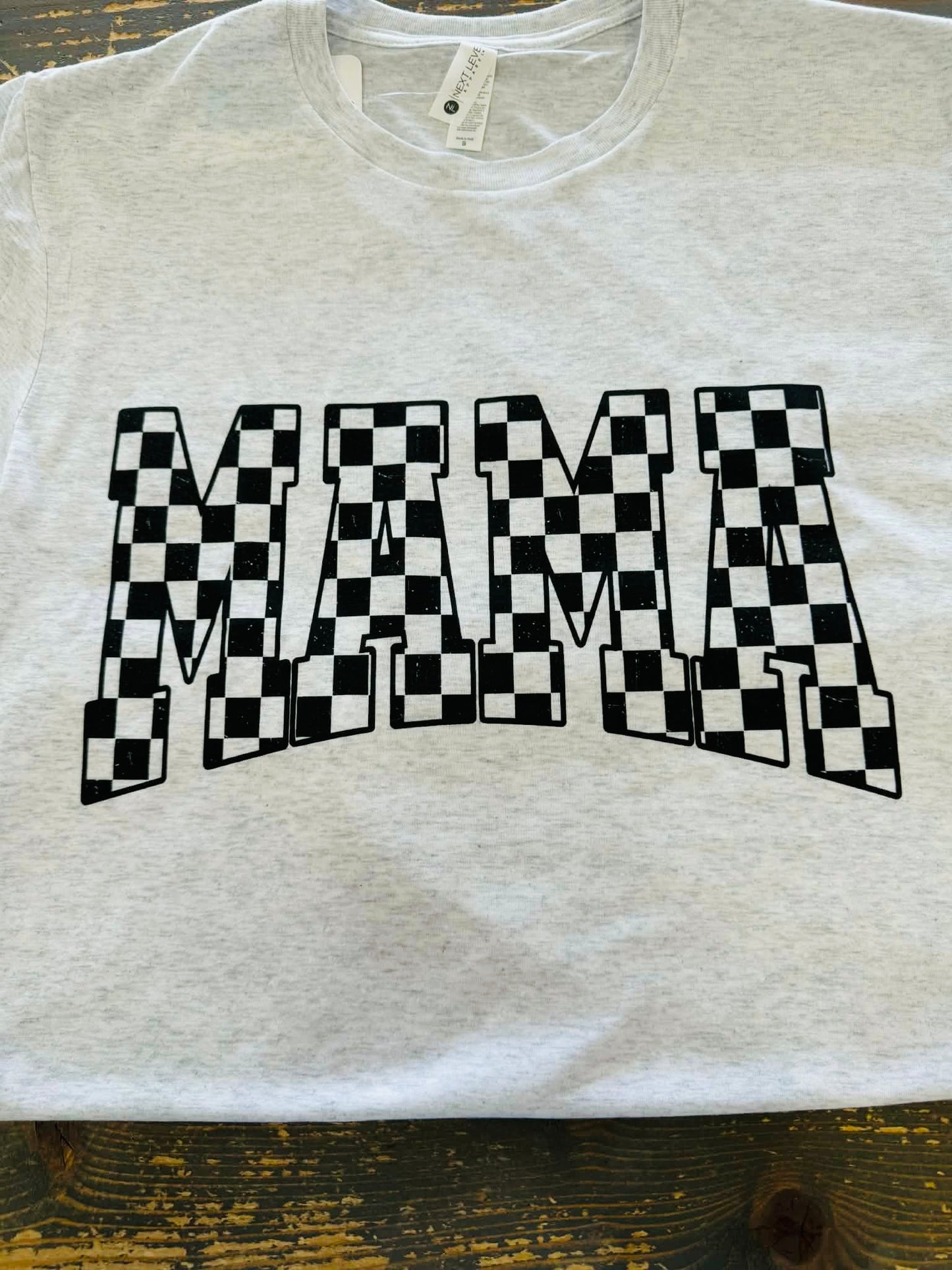 Mama Checkered Tshirt