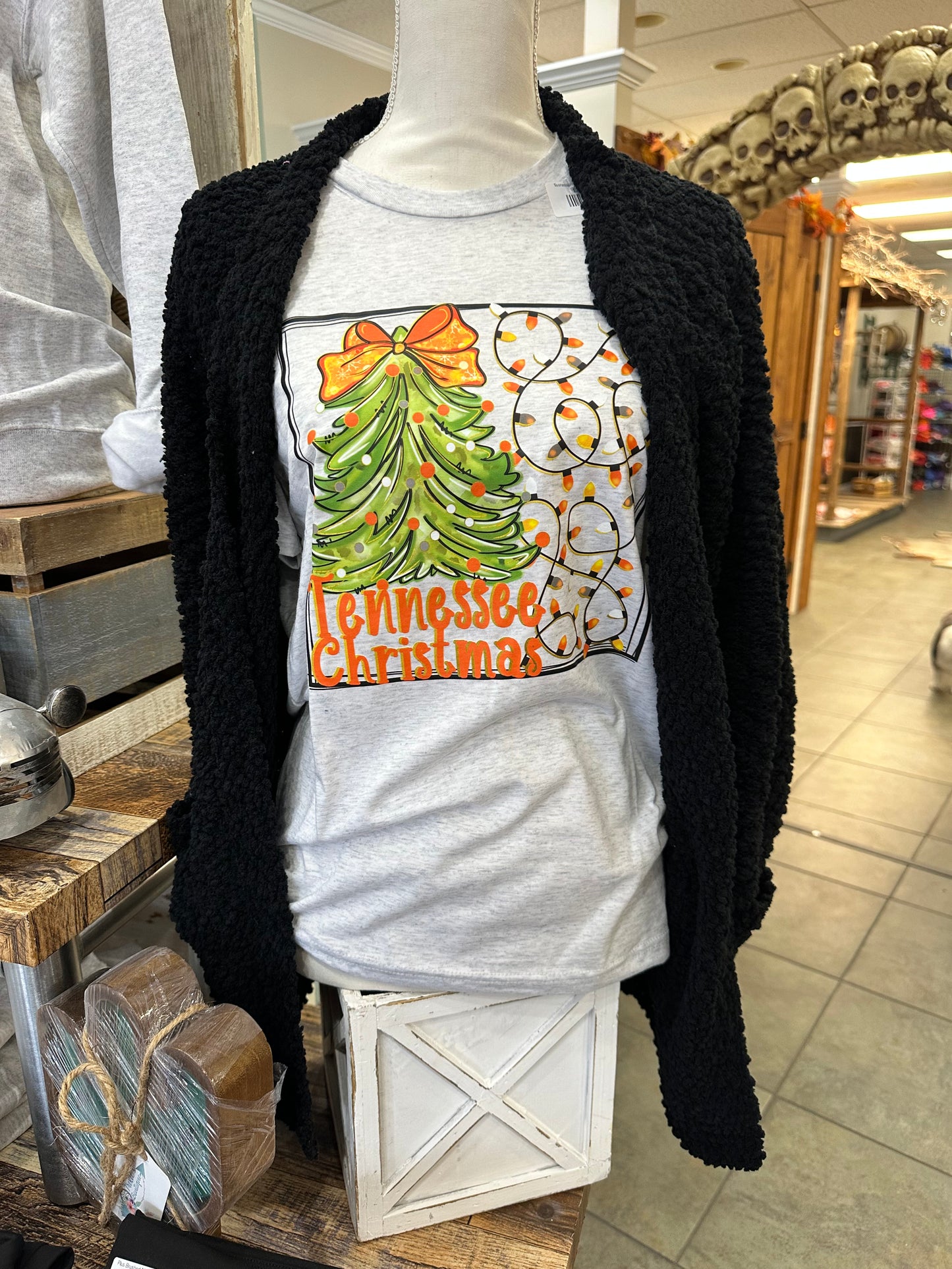 Black Popcorn Cardigan