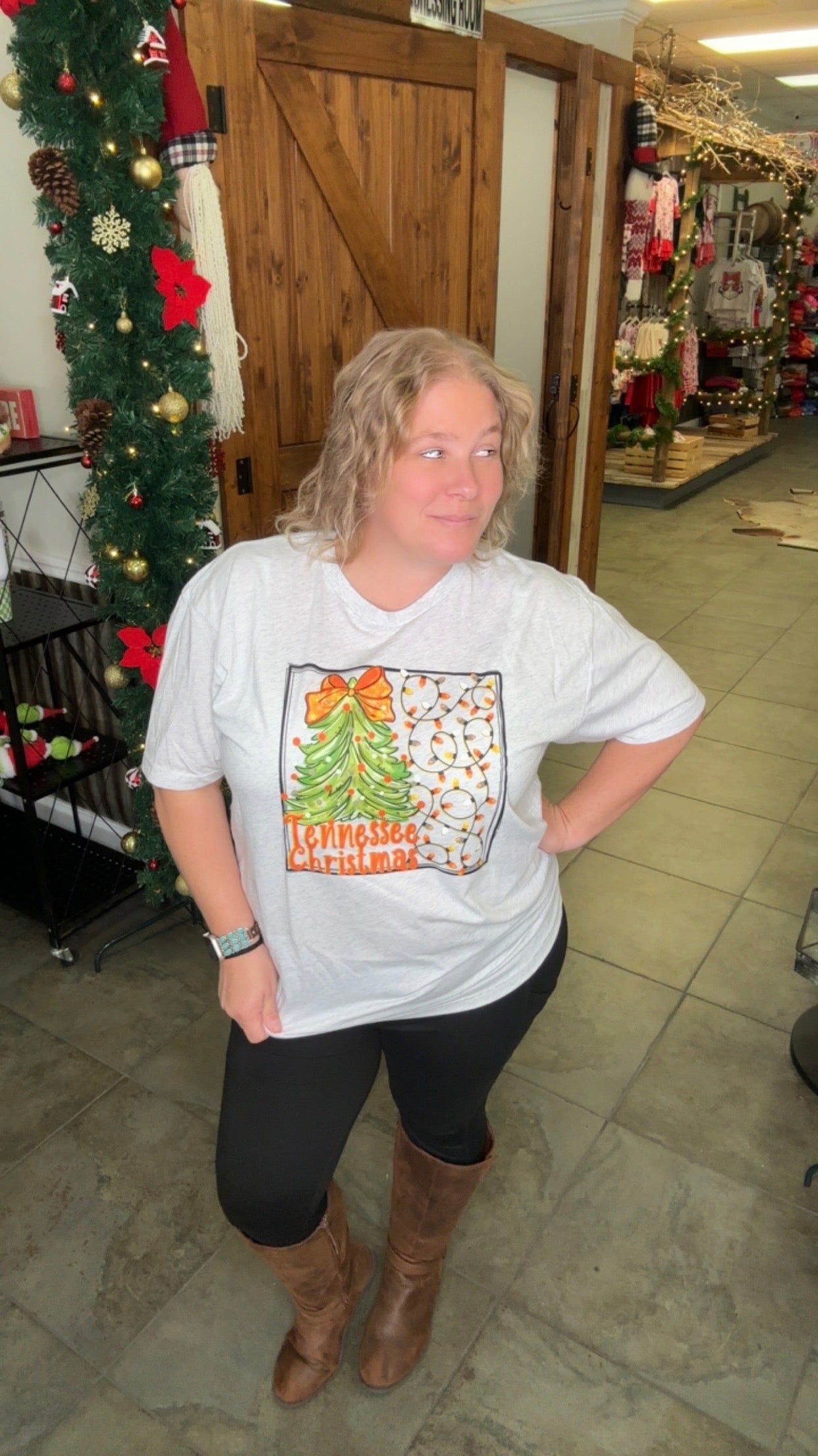 Tennessee Christmas Lights Tshirt