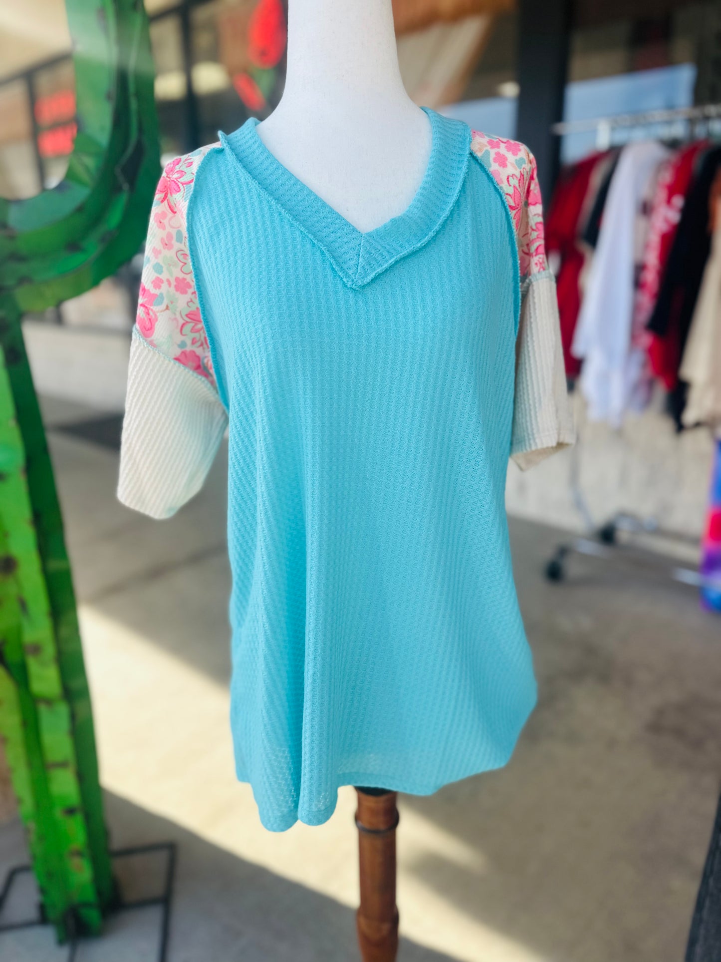 Spring into Spring Ribbed Top