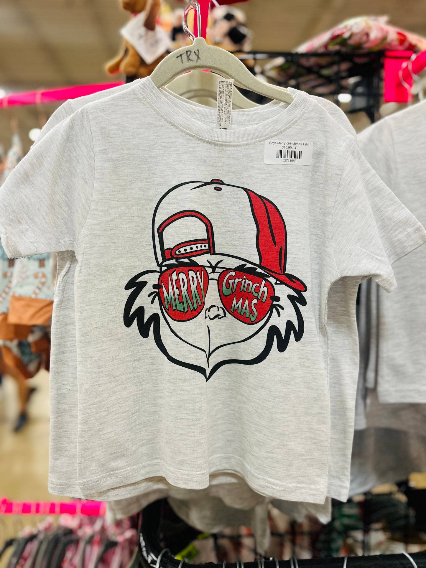 Boys Merry Grinchmas Tshirt