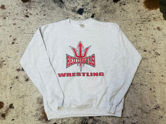 Ash Red Devils Wrestling Sweatshirt