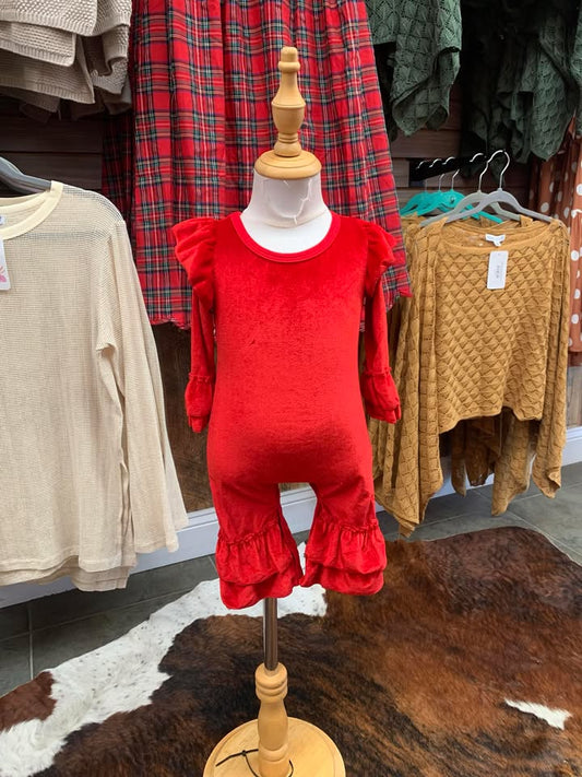 Red Velvet Romper