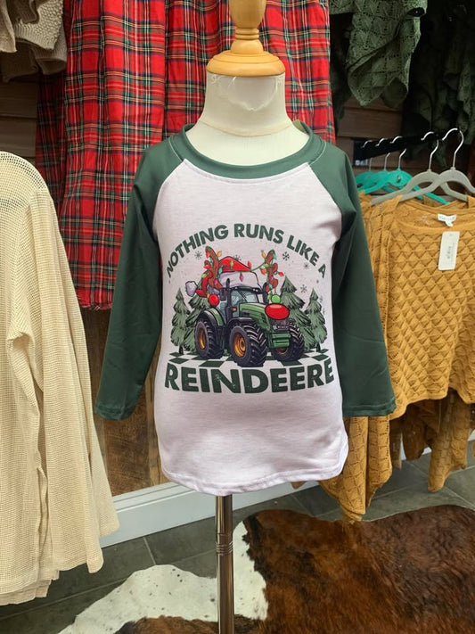 Reindeer Raglan Tee
