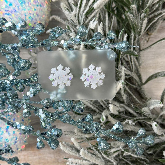 Snowflake Stud Earrings