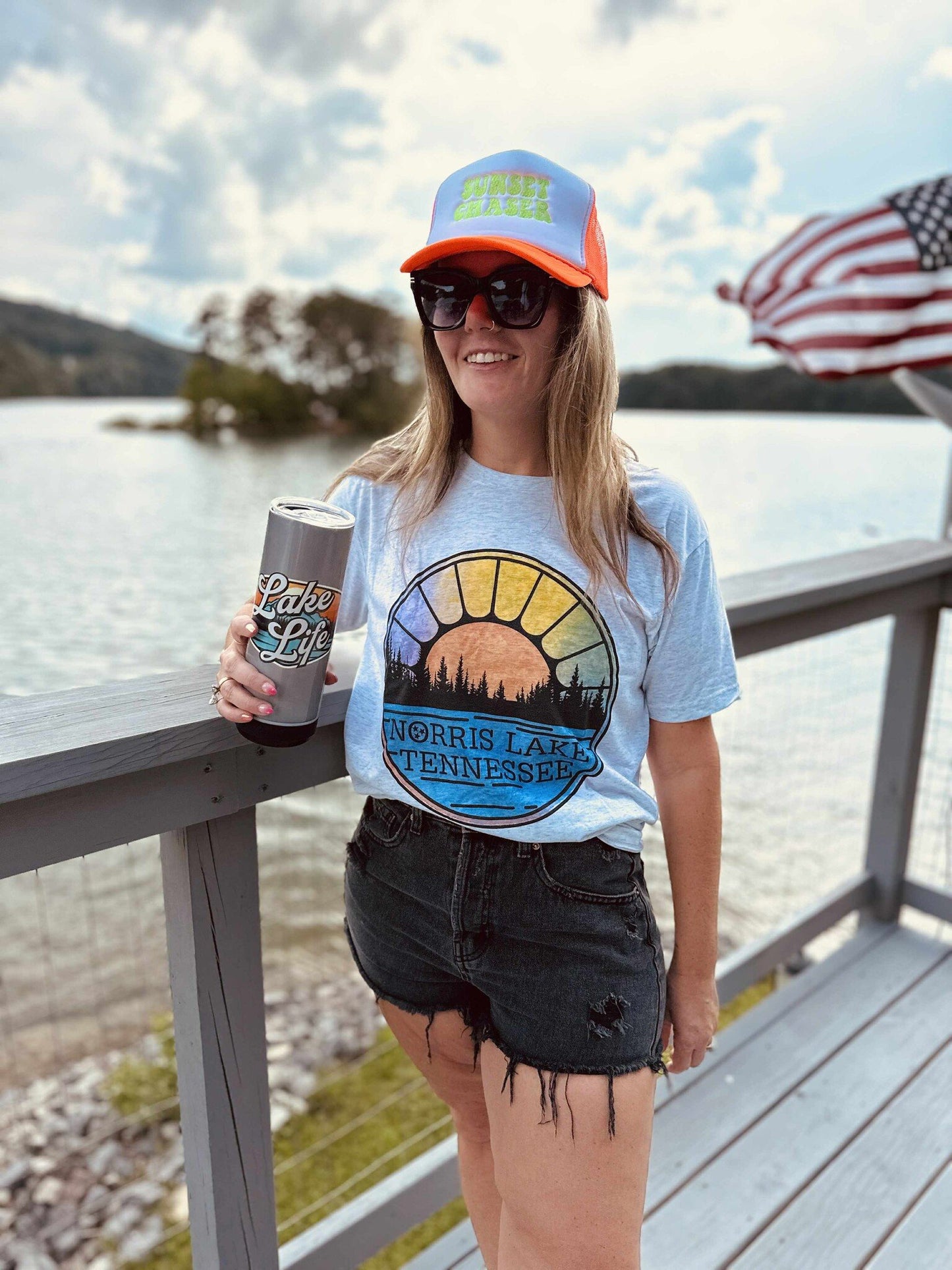 Norris Lake Circle T Shirt