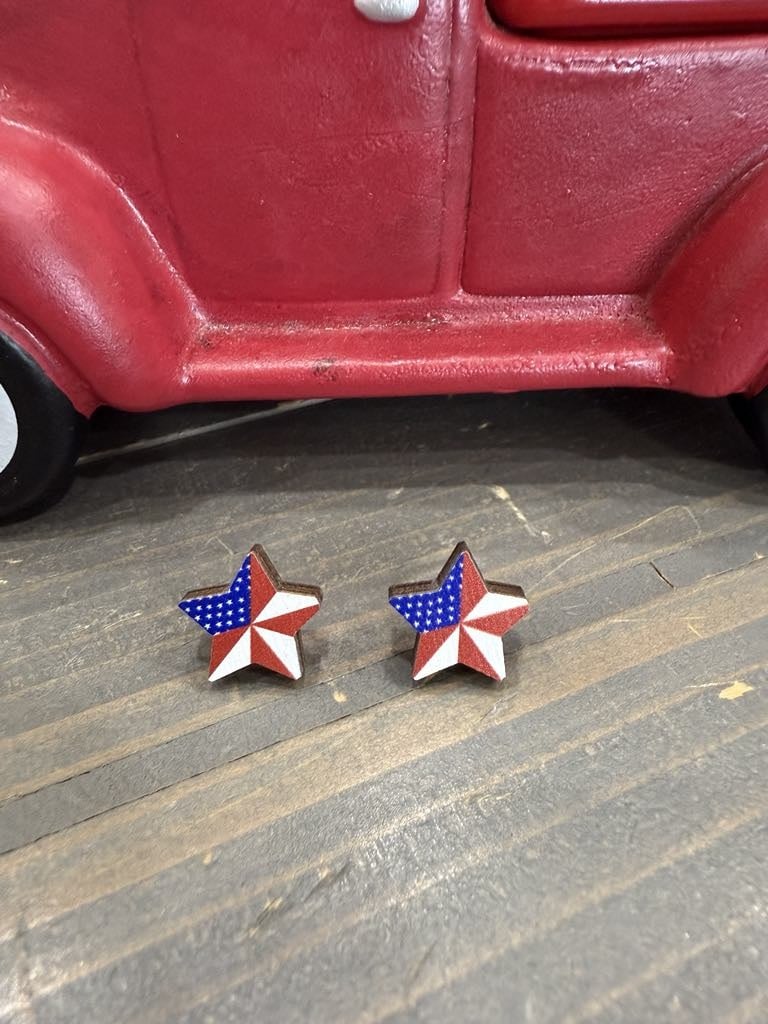 Patriotic Stud Earrings