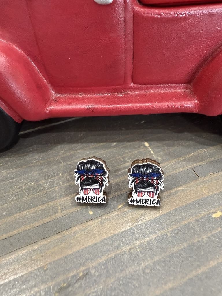 Patriotic Stud Earrings