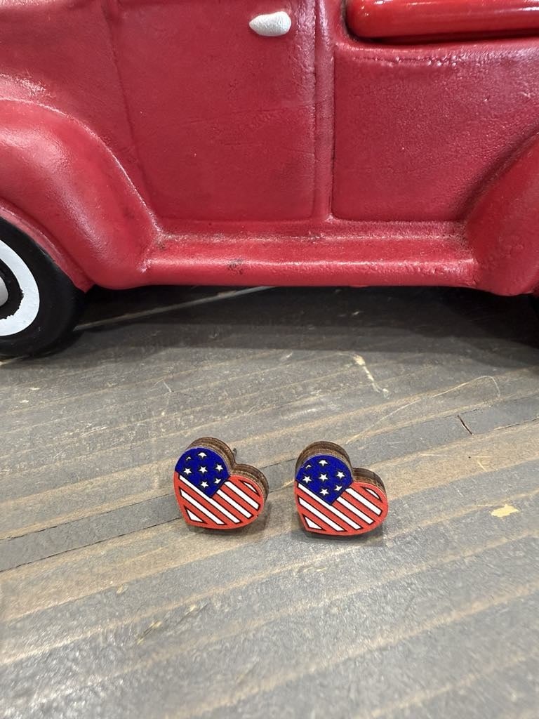 Patriotic Stud Earrings