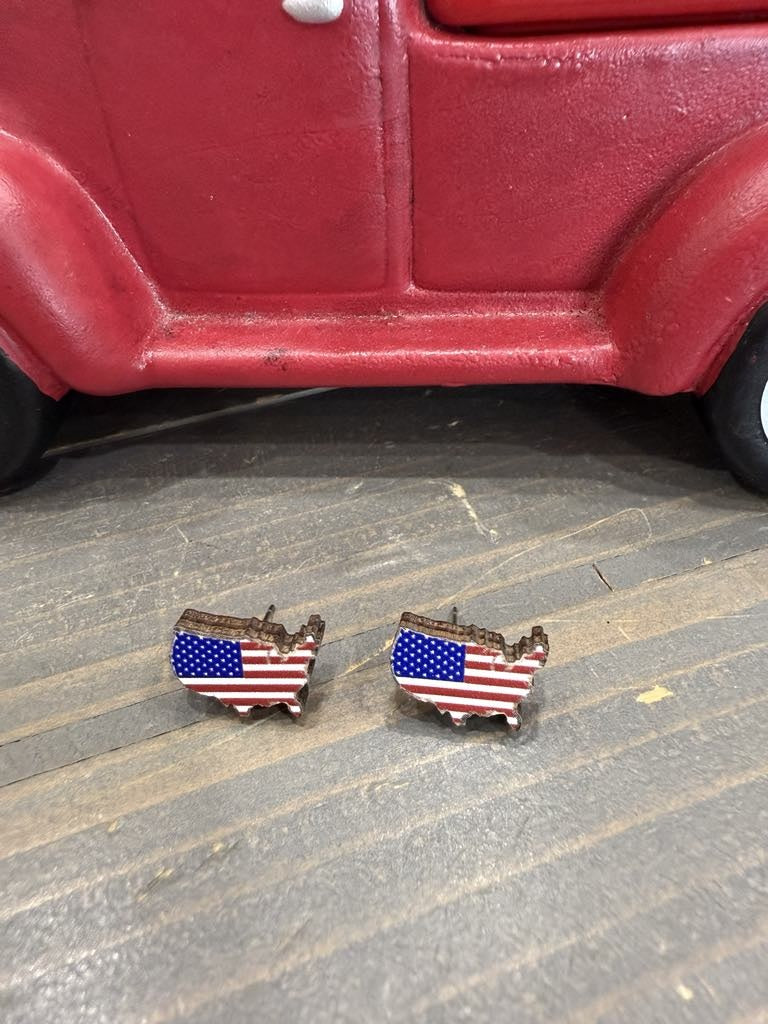 Patriotic Stud Earrings
