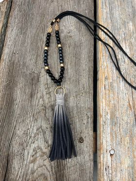 Asst. Leather Beaded Necklaces