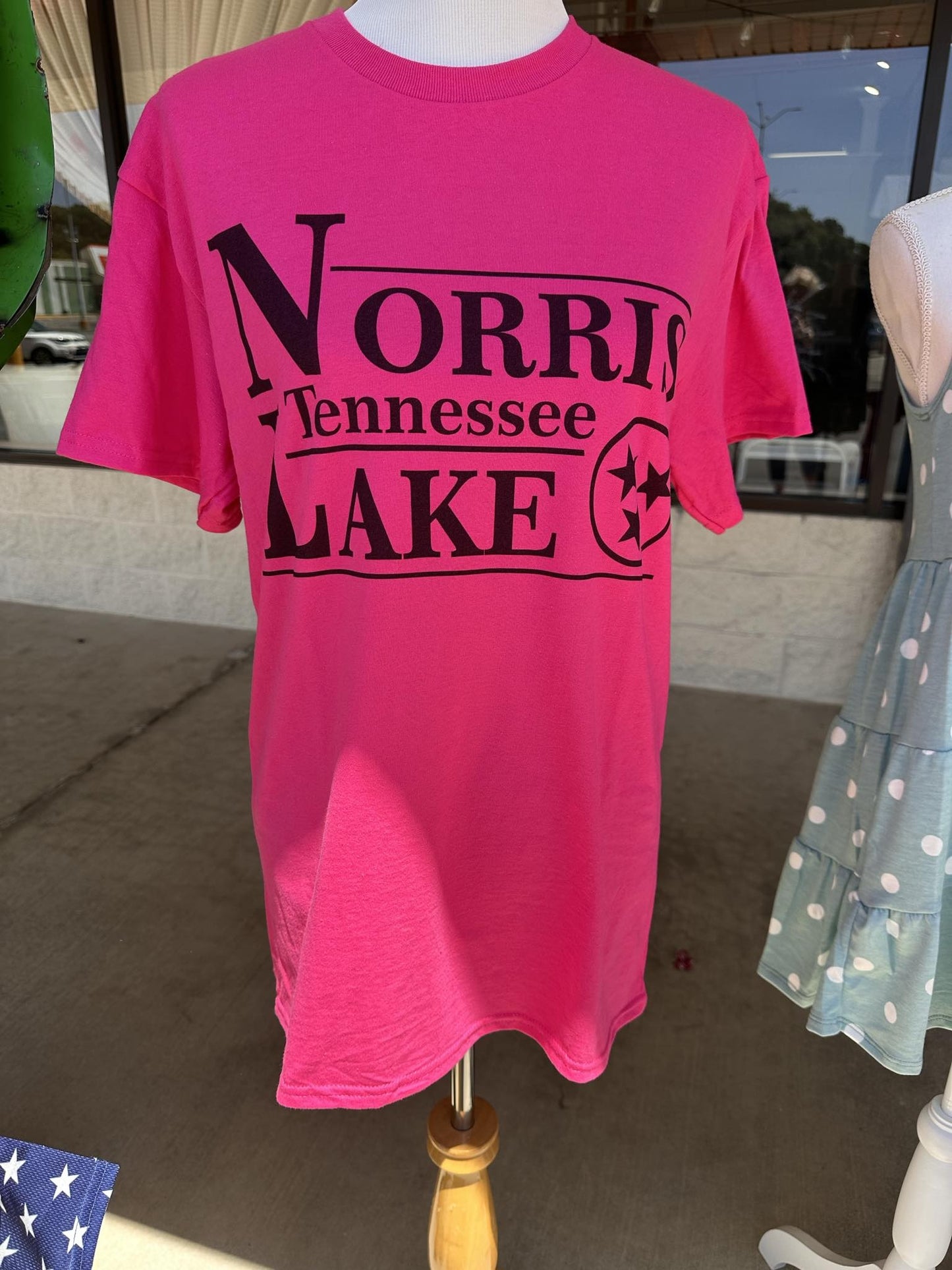 Dk. Neon Pink Norris Lake Tee