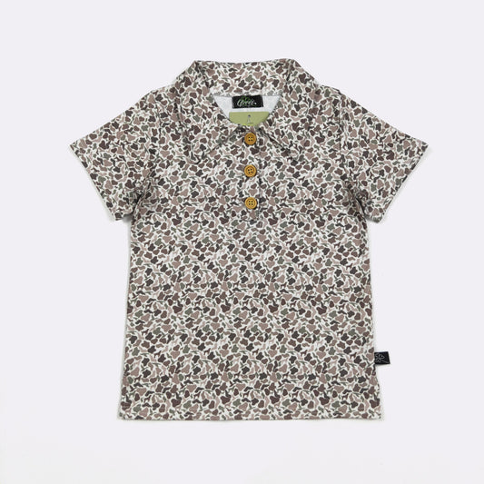 Camo Hunters Boy Collar Shirt