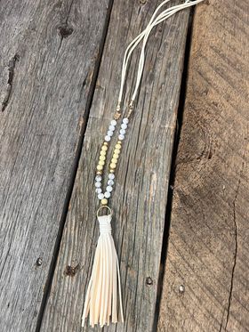 Asst. Leather Beaded Necklaces