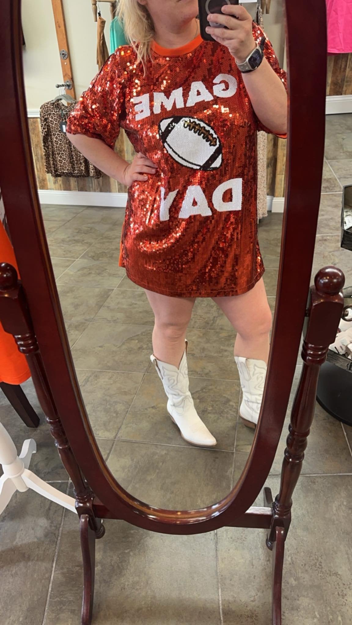 Game Day Football Sequin Dress