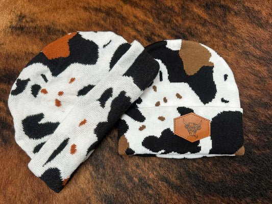 Cowprint Beanies