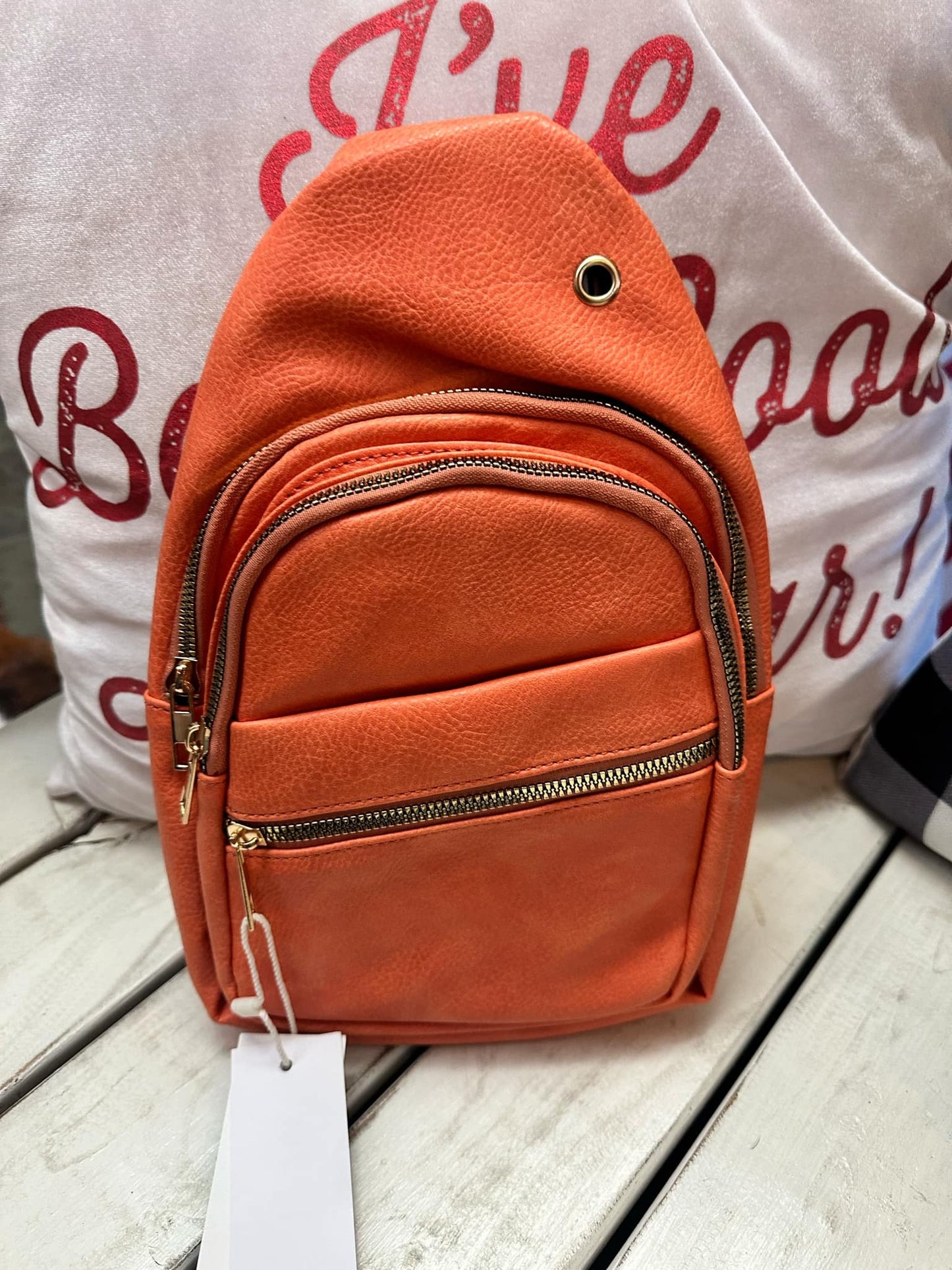 Leather Sling Purse