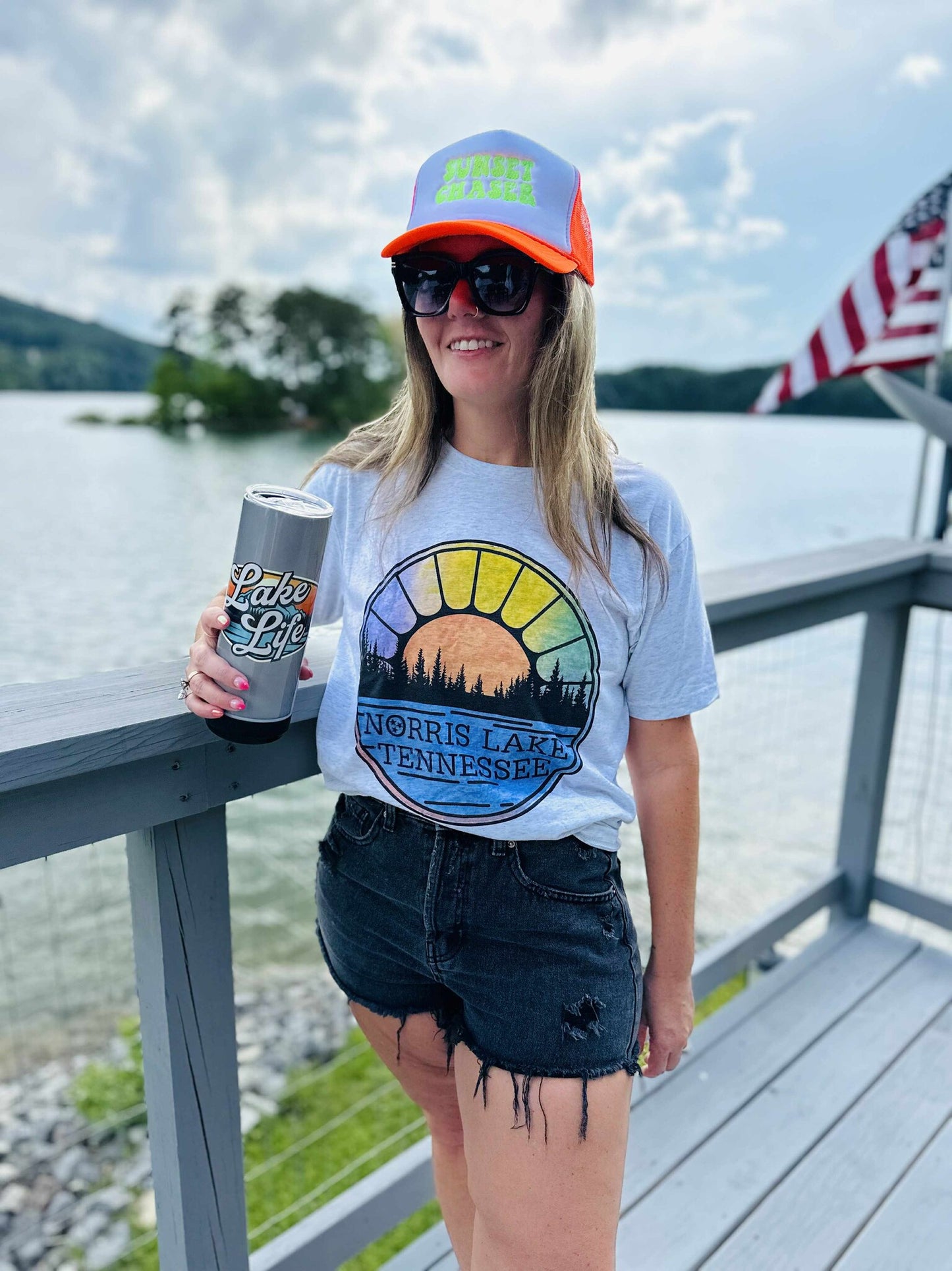 Norris Lake Circle T Shirt
