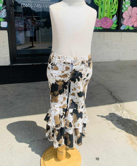 Cowhide Denim Flares