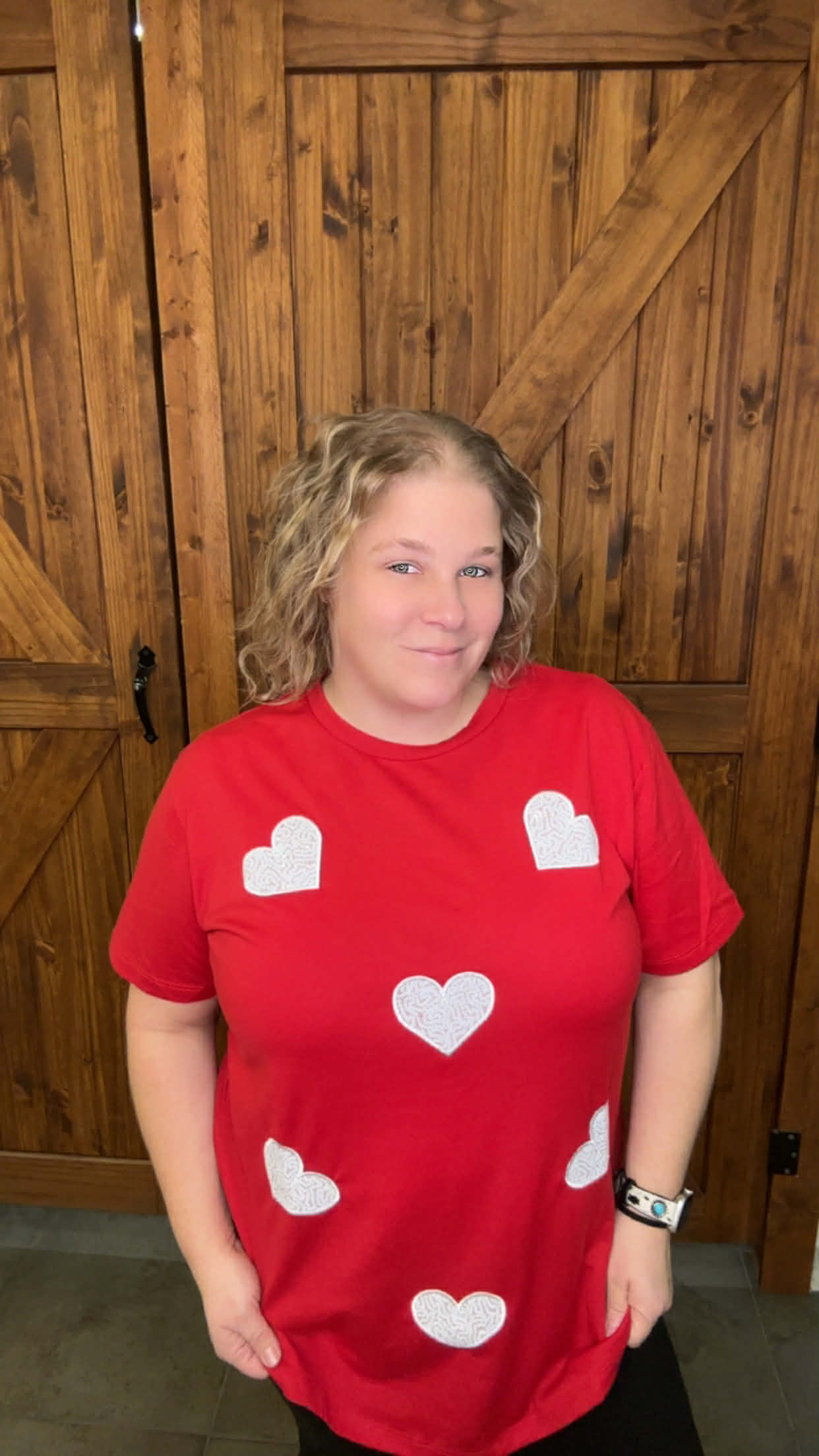 Sequin Heart Valentine's Top