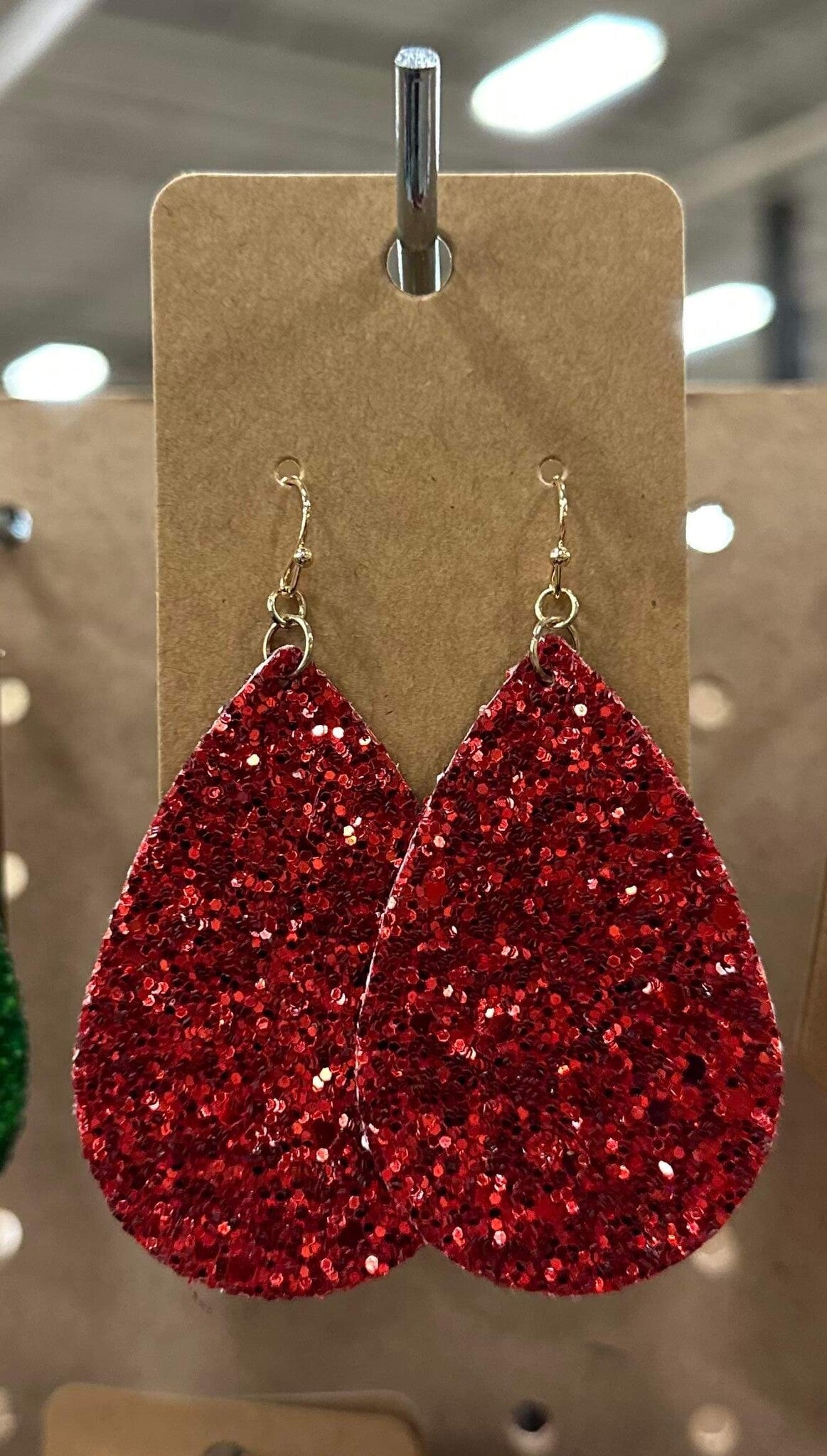 Sequin Teardrop Earrings (2 Colors)