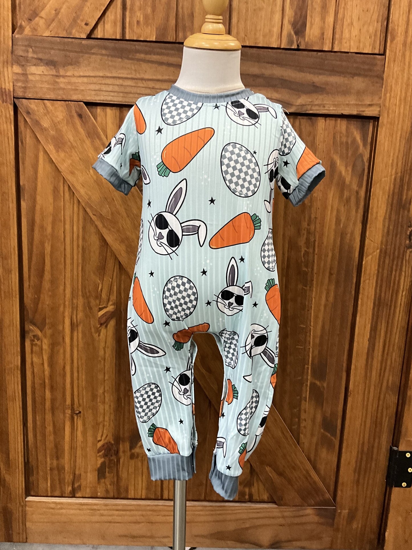 Cool Rabbit Boy Romper 6/12 M