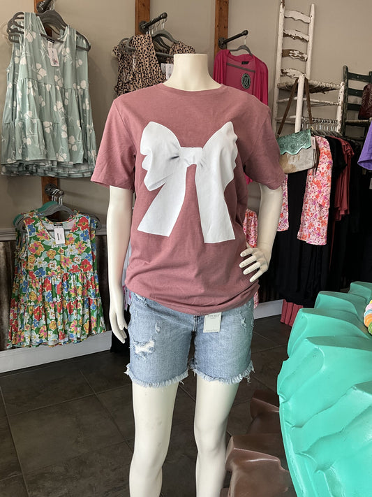 Muave Medium Bow Tee