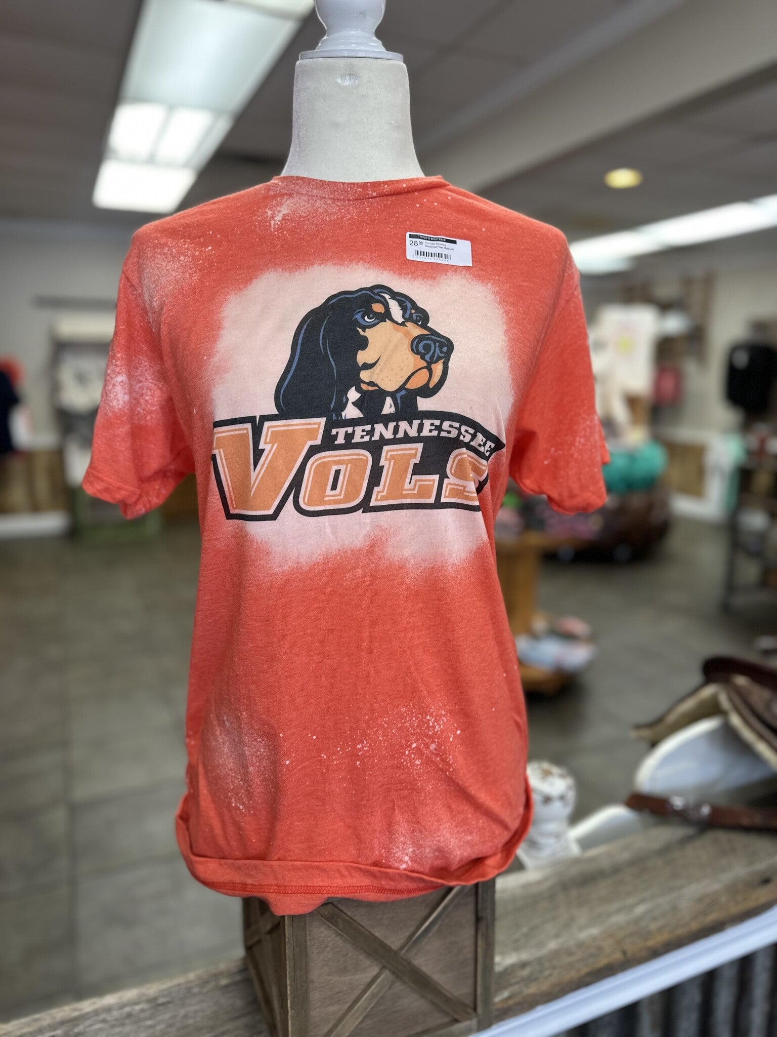 Tn Vols  Smokey Bleached Tee