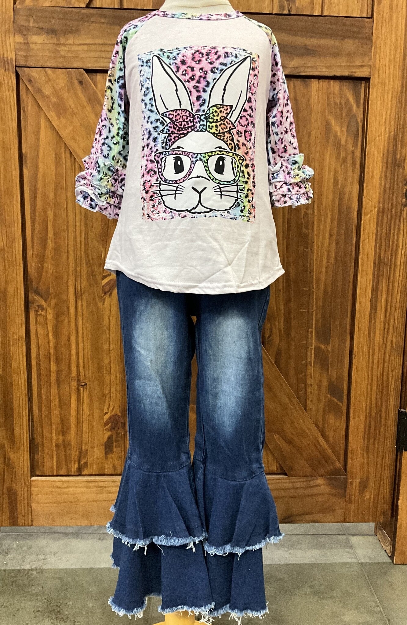 Girls Denim Flare Jeans