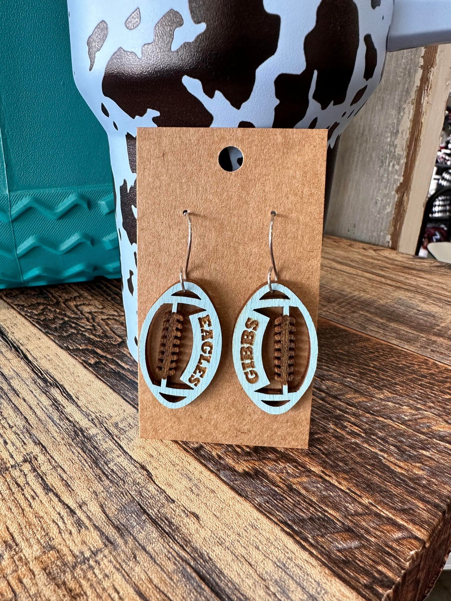Gibbs Football Dangle Earrings