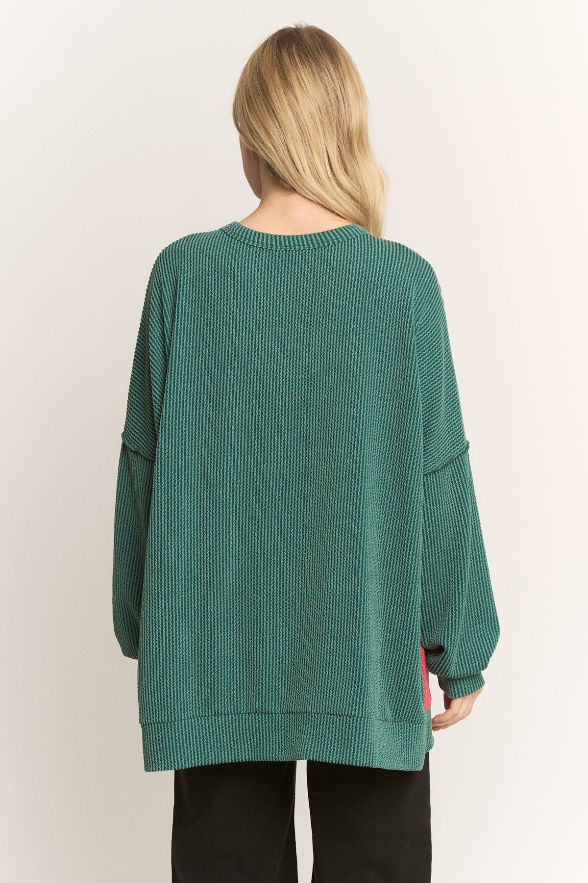 Hunter Green Plaid Oversized Top