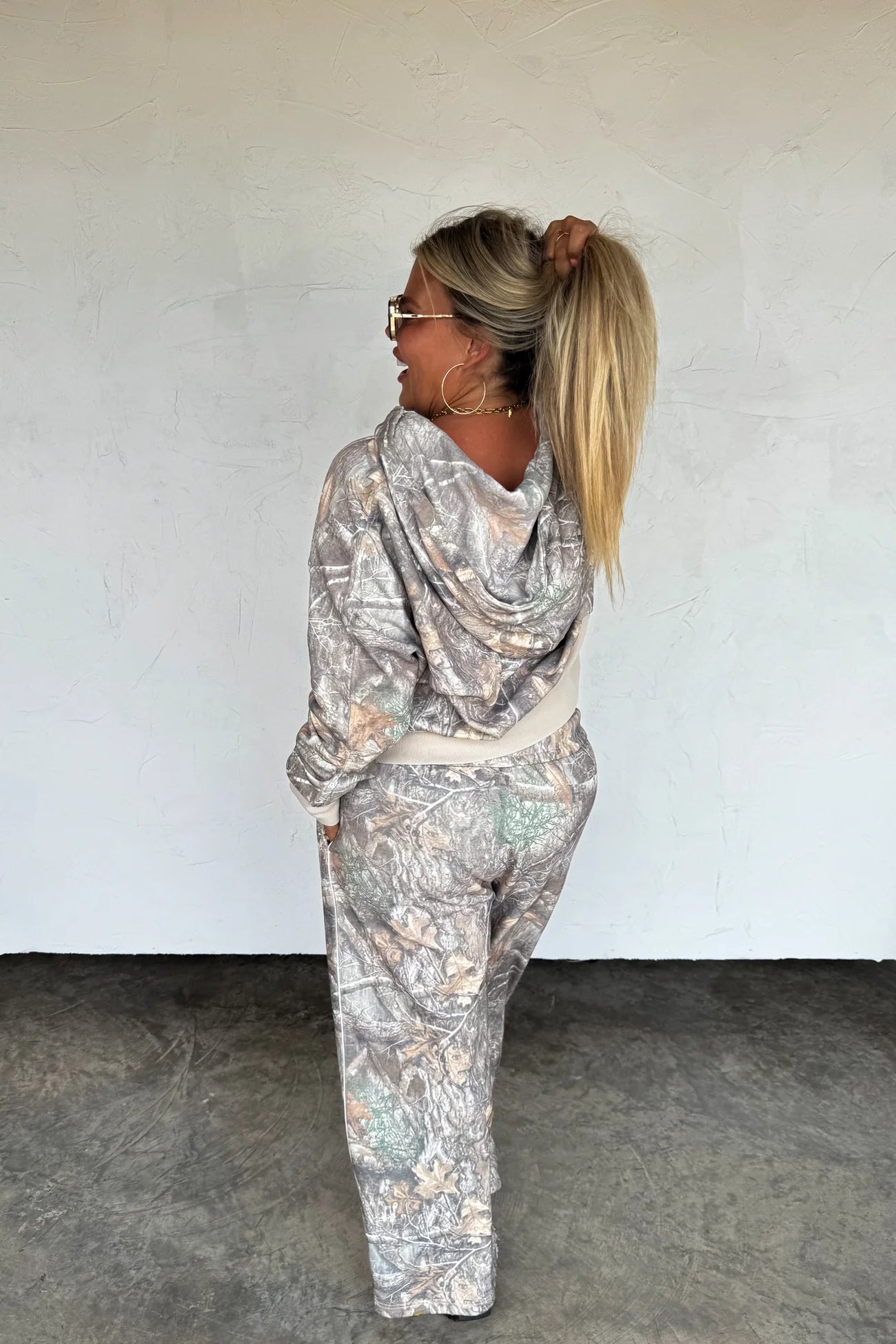 Camo Wide Leg Joggers