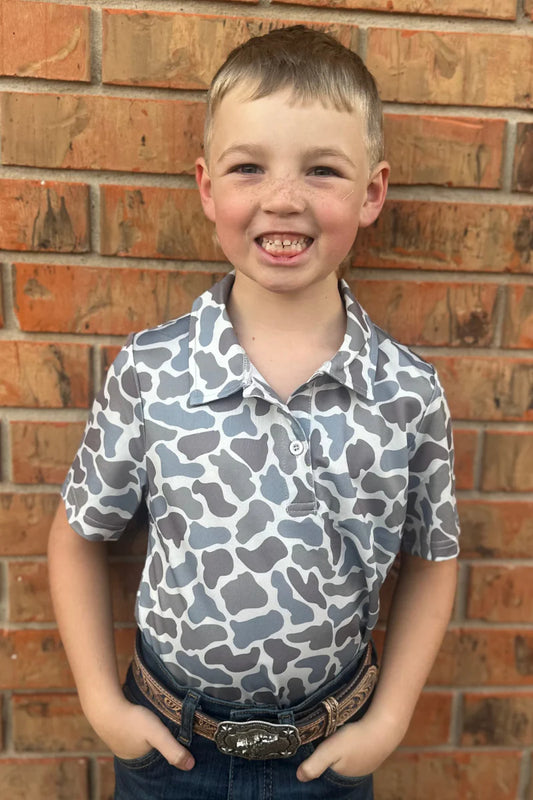Mini Boys Camo Scout Polo