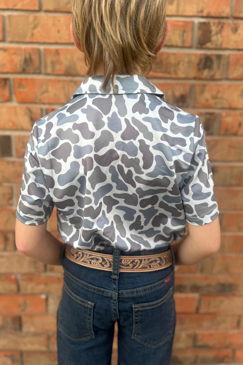 Mini Boys Camo Scout Polo