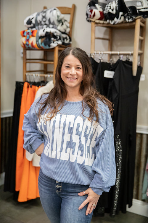 Oversized TN Crewneck Blue