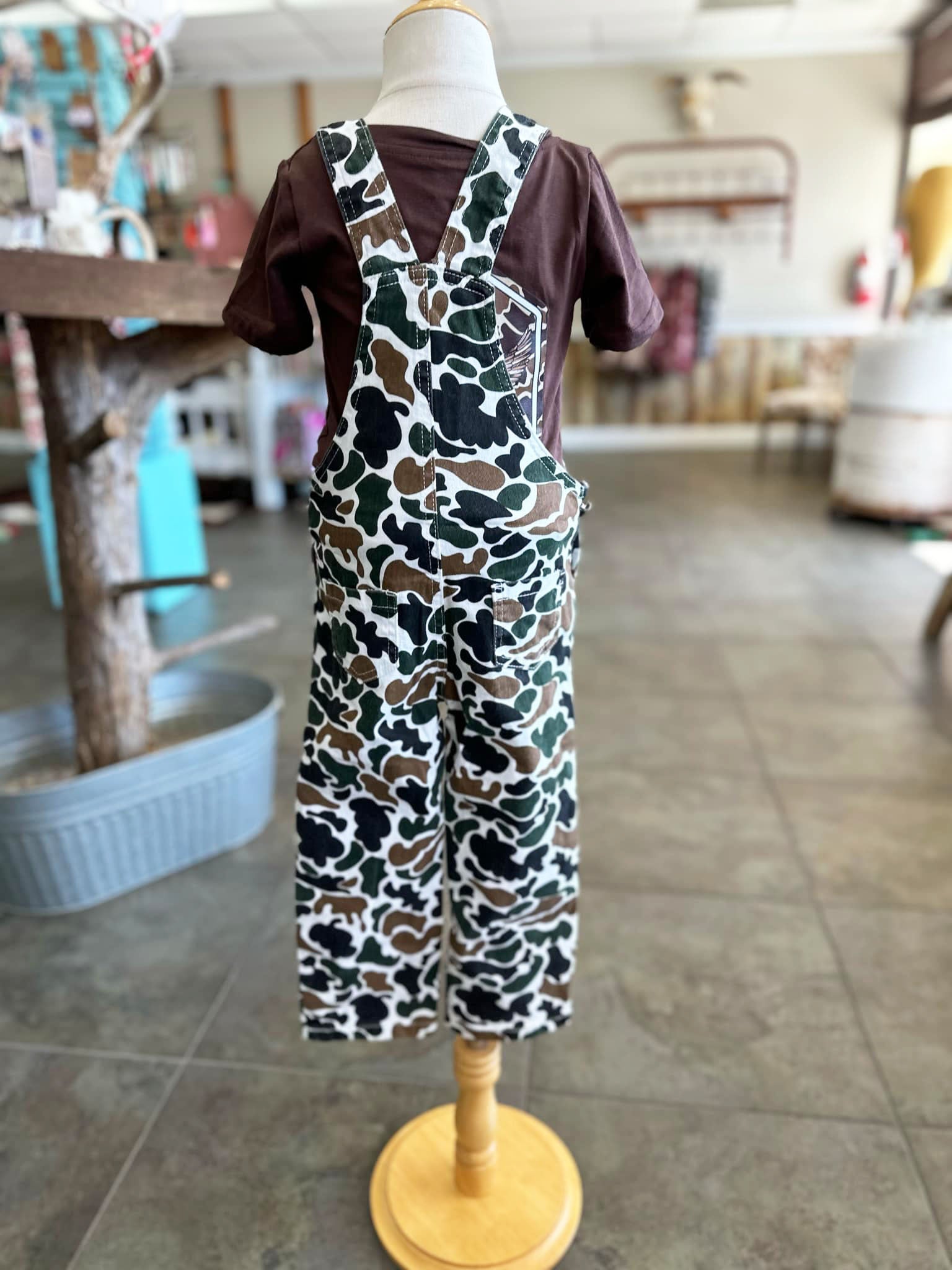 Boys Camo Overall Set